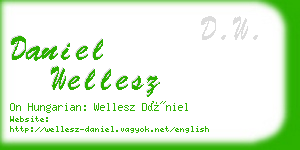 daniel wellesz business card